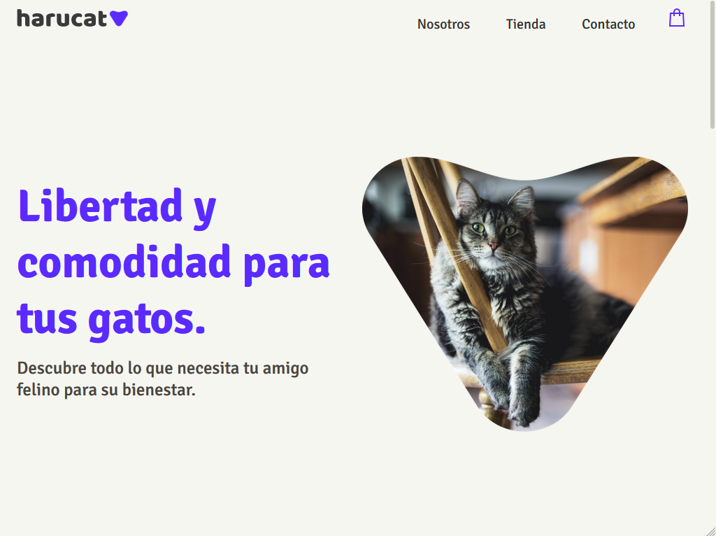 A image of Harucat Webpage